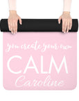 Calm Personalized Name Rubber Yoga Mat