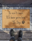 No Need to Knock Personalize Doormat