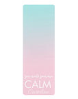 Calm Personalized Name Rubber Yoga Mat