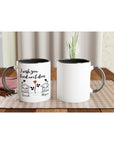 PersonIized Name Wish You Lived Next Door White 11oz Ceramic Mug with Color Inside