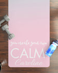 Calm Personalized Name Rubber Yoga Mat