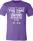 Time or Crayons to Explain Unisex Jersey Short-Sleeve T-Shirt