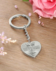 Wonderful Mom | Graphic Heart Keychain