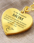 Wonderful Mom | Graphic Heart Keychain