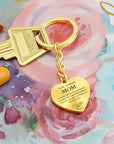 Wonderful Mom | Graphic Heart Keychain