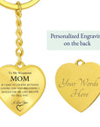 Wonderful Mom | Graphic Heart Keychain