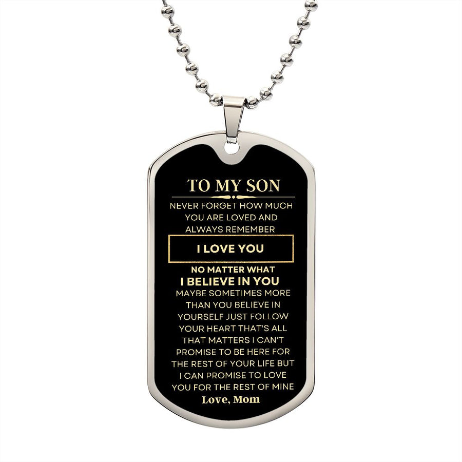 My Son | Believe in You (Dog Tag)