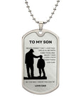 My Son | Be The Man You Can Be (Military Chain Dog Tag)