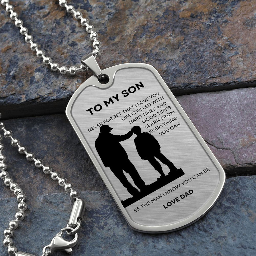 My Son | Be The Man You Can Be (Military Chain Dog Tag)