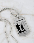 My Son | Be The Man You Can Be (Military Chain Dog Tag)