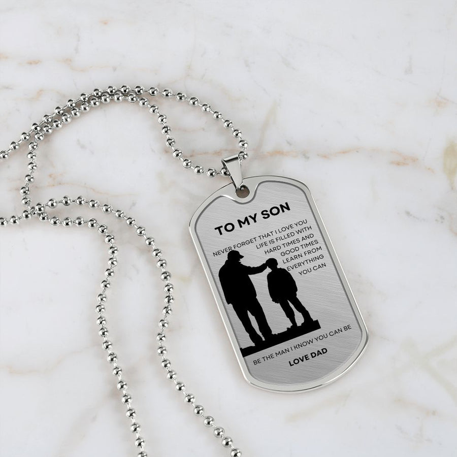 My Son | Be The Man You Can Be (Military Chain Dog Tag)