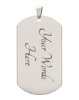 To My Son | Never Lose (Dog Tag)