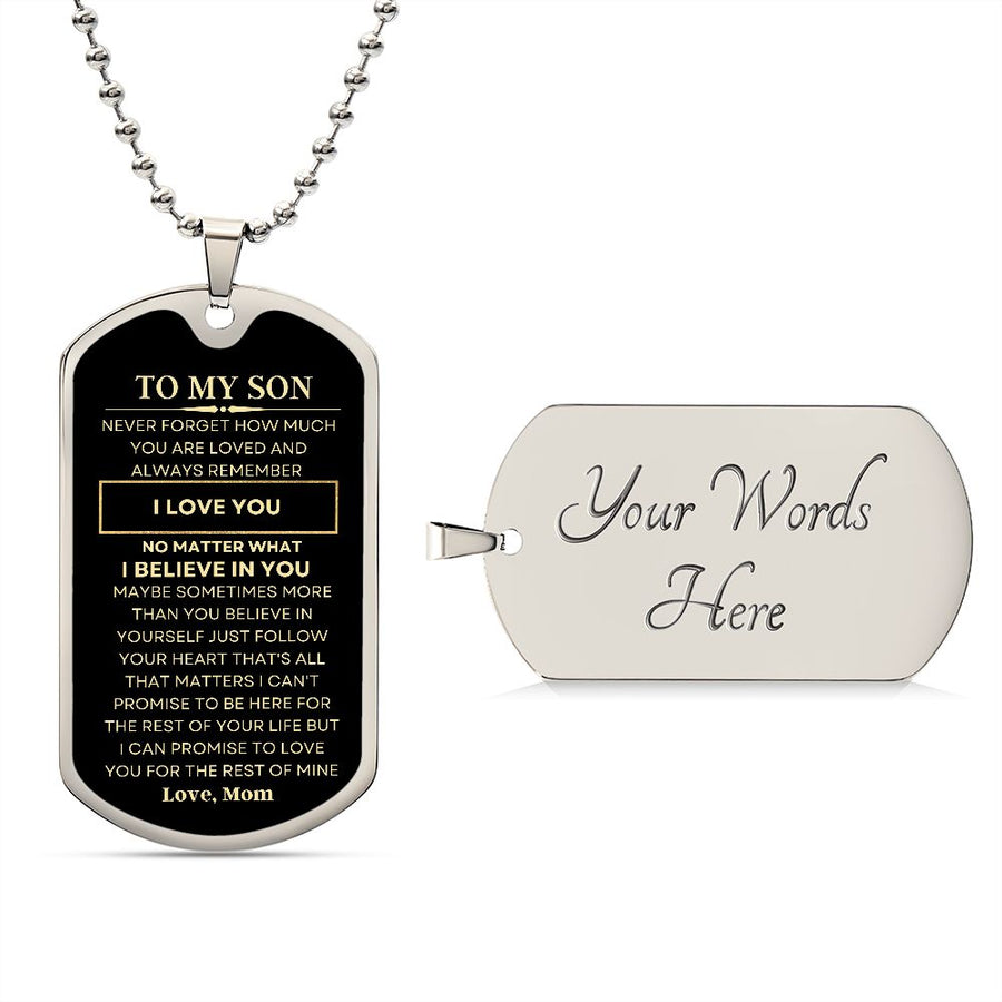 My Son | Believe in You (Dog Tag)