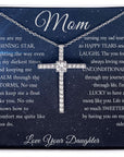 Mom | Shining Star (CZ Cross necklace)