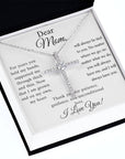 Mom | Your Patience (CZ Cross necklace)