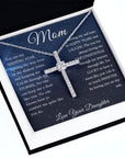 Mom | Shining Star (CZ Cross necklace)