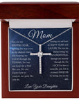 Mom | Shining Star (CZ Cross necklace)