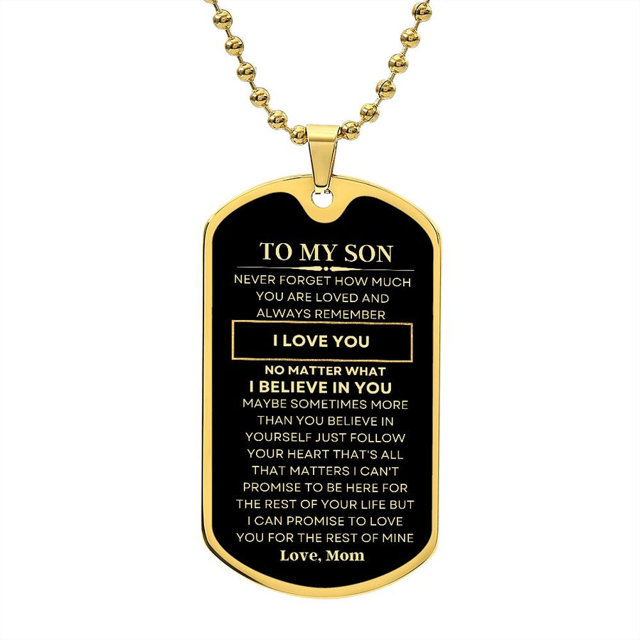 My Son | Believe in You (Dog Tag)