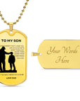 My Son | Be The Man You Can Be (Military Chain Dog Tag)