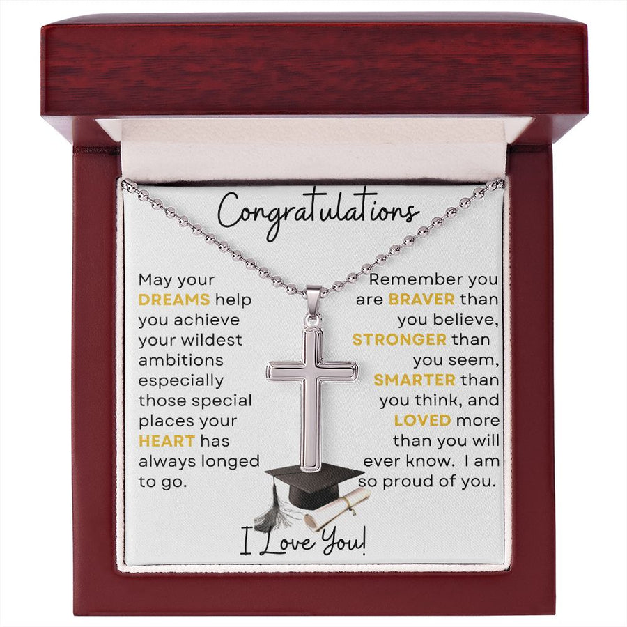 Graduation | Congratulations (Cross Necklace)