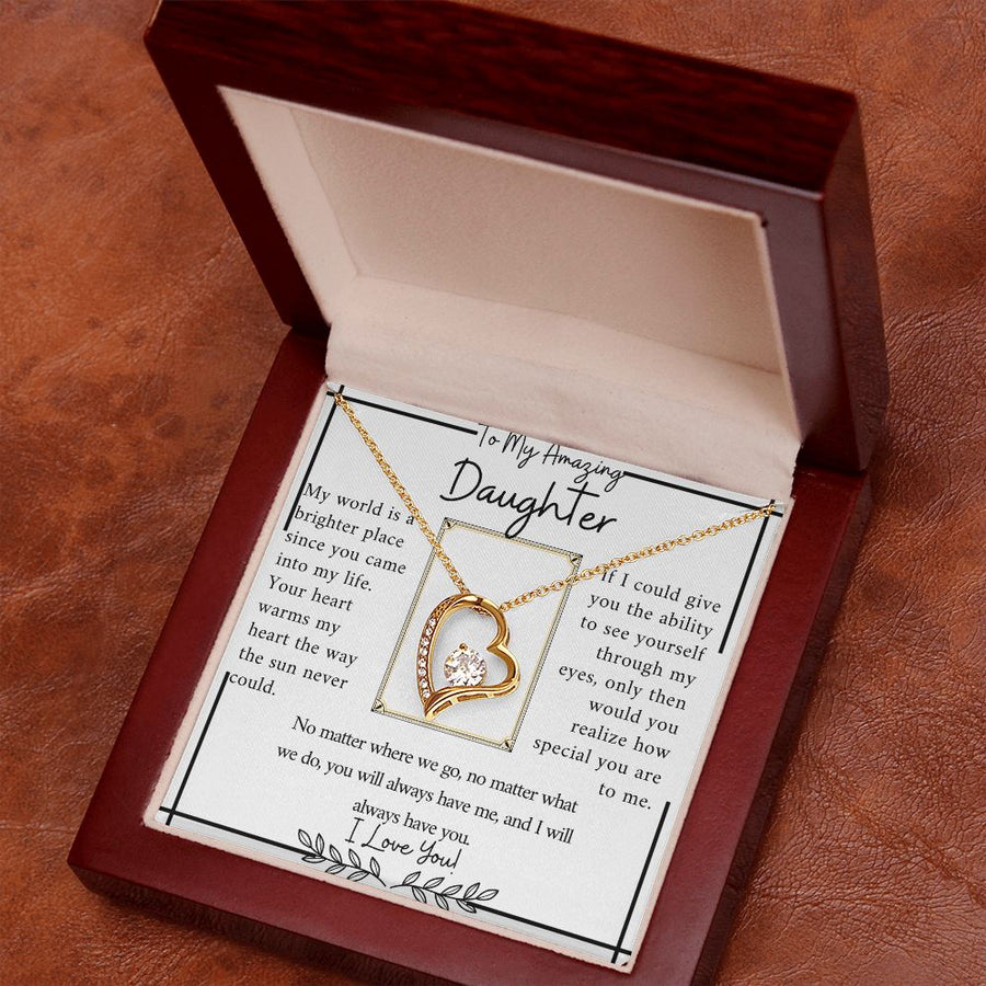 Amazing Daughter | No Matter Where ( Forever Love Necklace)