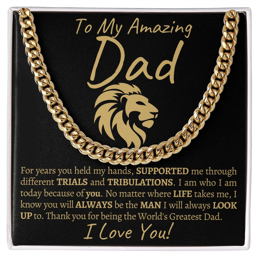 Dad | For Years ( Cuban Link Chain)