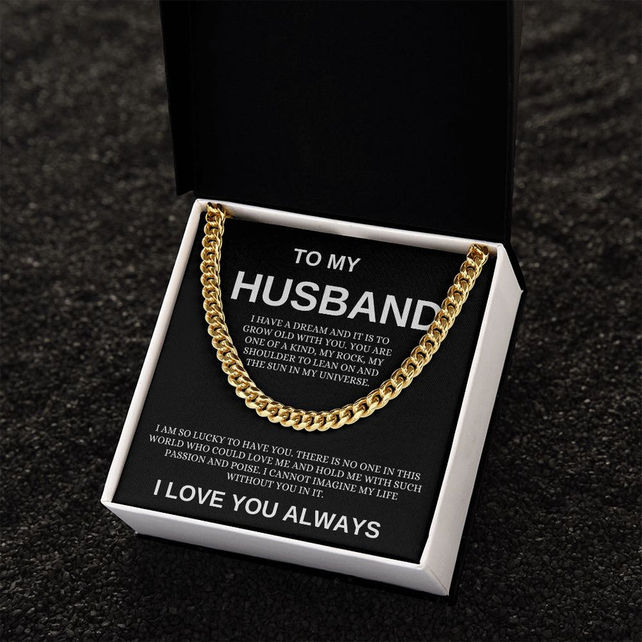 Husband | I am Lucky (Cuban Link Chain )