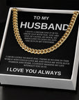 Husband | I am Lucky (Cuban Link Chain )