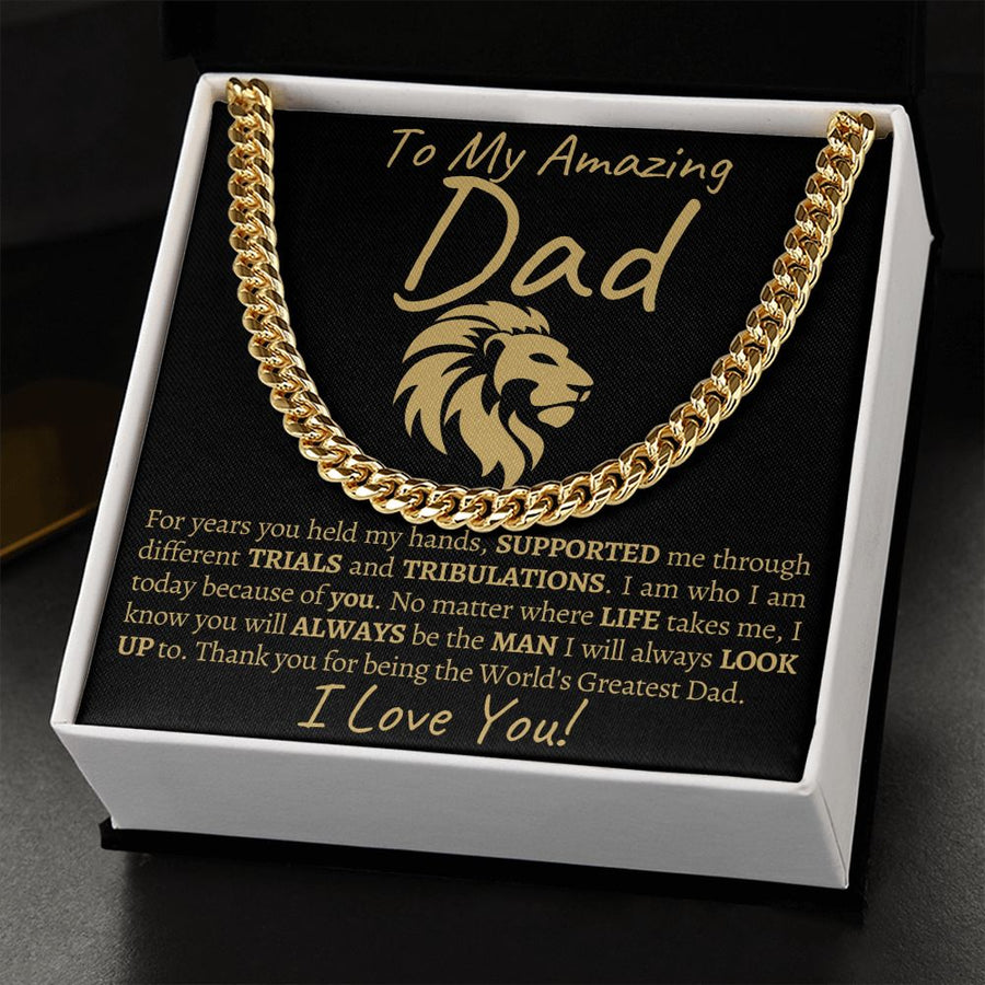 Dad | For Years ( Cuban Link Chain)