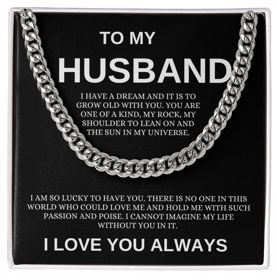 Husband | I am Lucky (Cuban Link Chain )