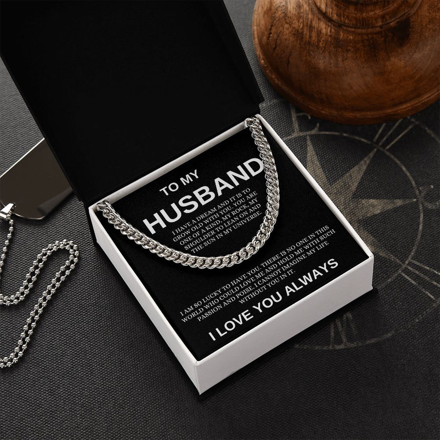 Husband | I am Lucky (Cuban Link Chain )