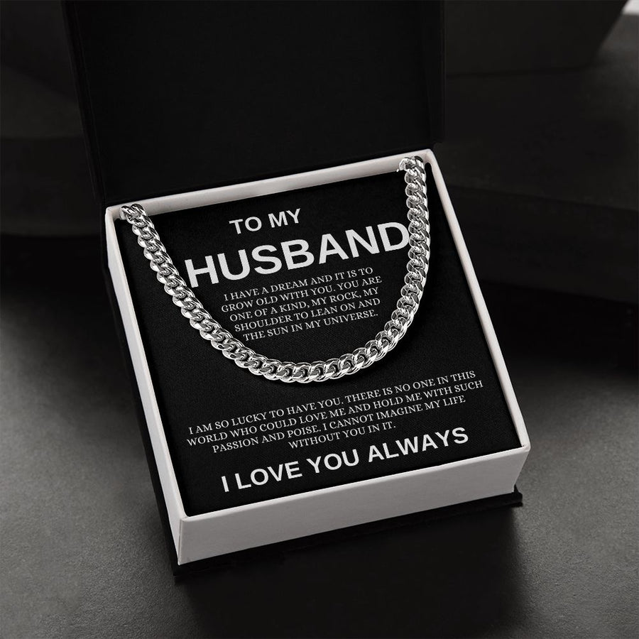 Husband | I am Lucky (Cuban Link Chain )