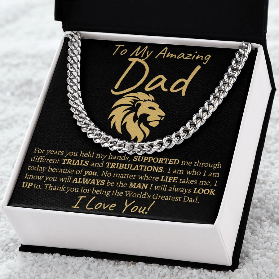 Dad | For Years ( Cuban Link Chain)