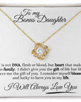 Bonus Daughter | Heart makes family (Love Knot Necklace)