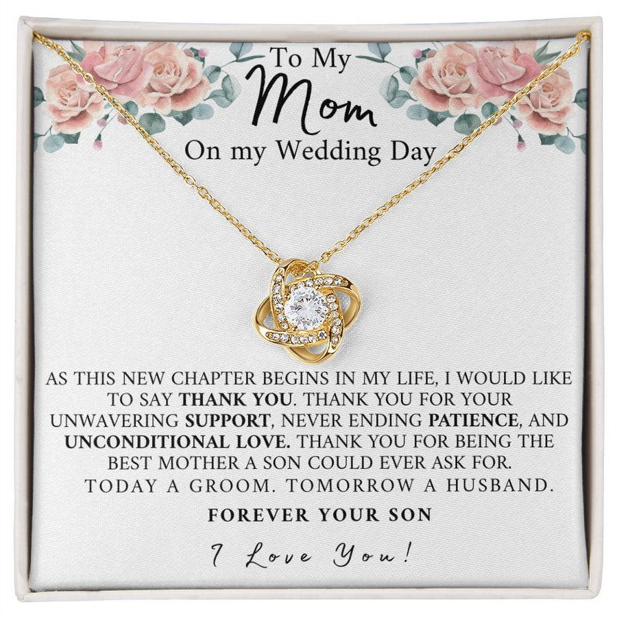 Mom | My Wedding Day (Love Knot Necklace)