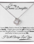 Bonus Daughter | Heart makes family (Love Knot Necklace)