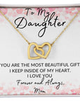 Daughter | My Heart ( Interlocking Hearts necklace)