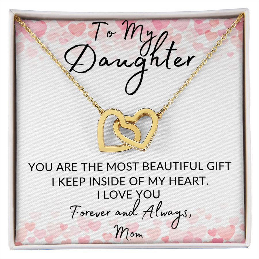 Daughter | My Heart ( Interlocking Hearts necklace)