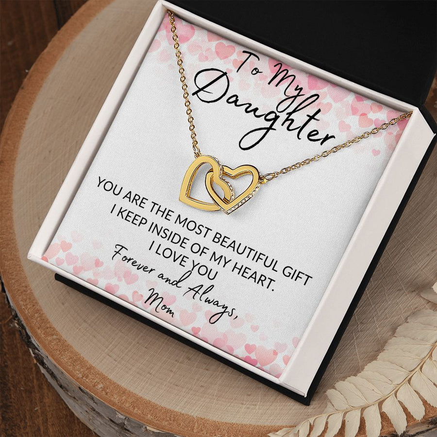 Daughter | My Heart ( Interlocking Hearts necklace)