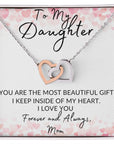 Daughter | My Heart ( Interlocking Hearts necklace)