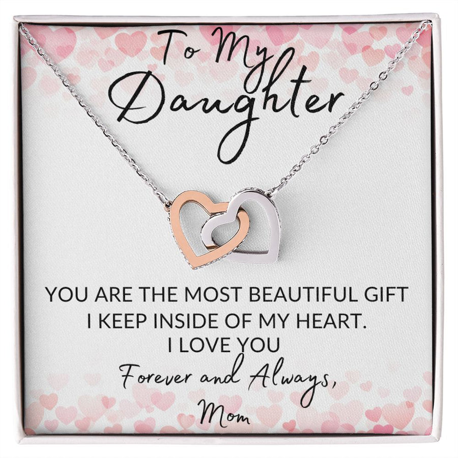 Daughter | My Heart ( Interlocking Hearts necklace)