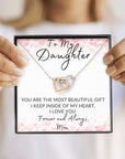 Daughter | My Heart ( Interlocking Hearts necklace)