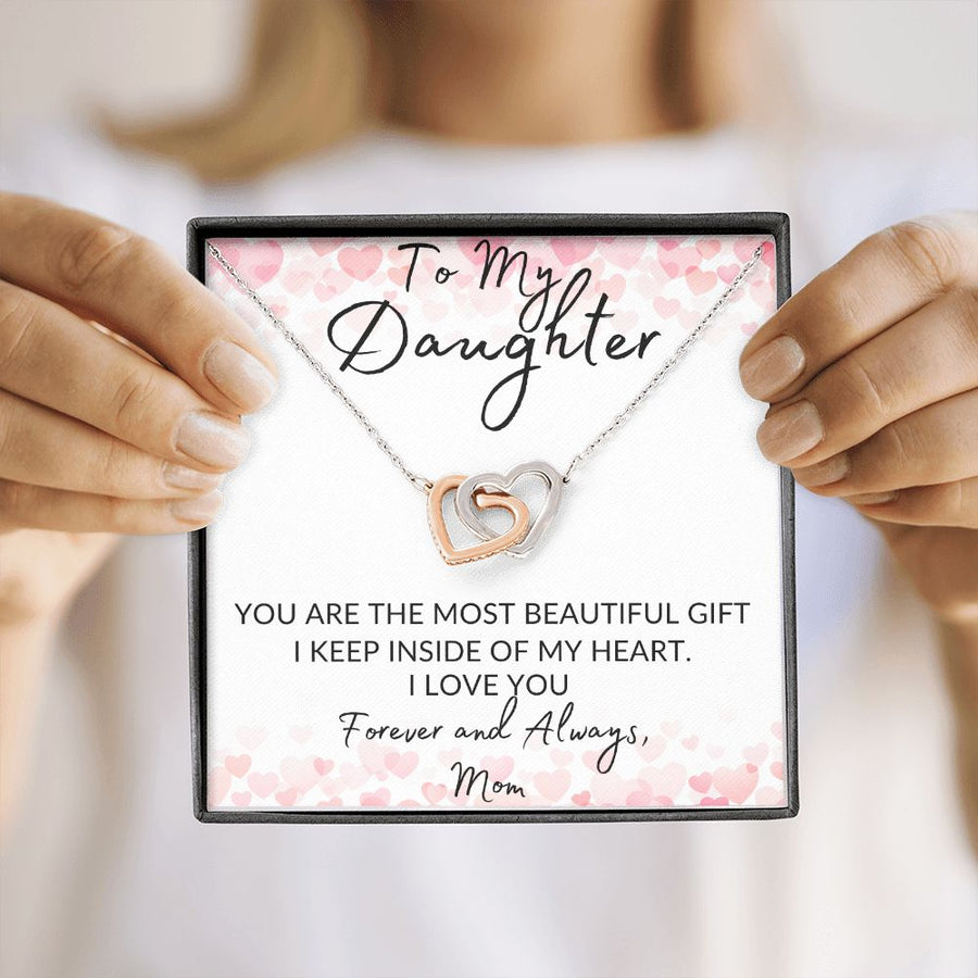 Daughter | My Heart ( Interlocking Hearts necklace)