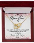 Daughter | My Heart ( Interlocking Hearts necklace)