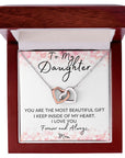 Daughter | My Heart ( Interlocking Hearts necklace)