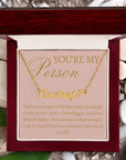 You're My Person Personalized Name Necklace+Heart