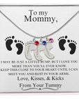 Mommy | From Your Tummy (Custom Baby Feet Necklace)