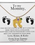 Mommy | From Your Tummy (Custom Baby Feet Necklace)