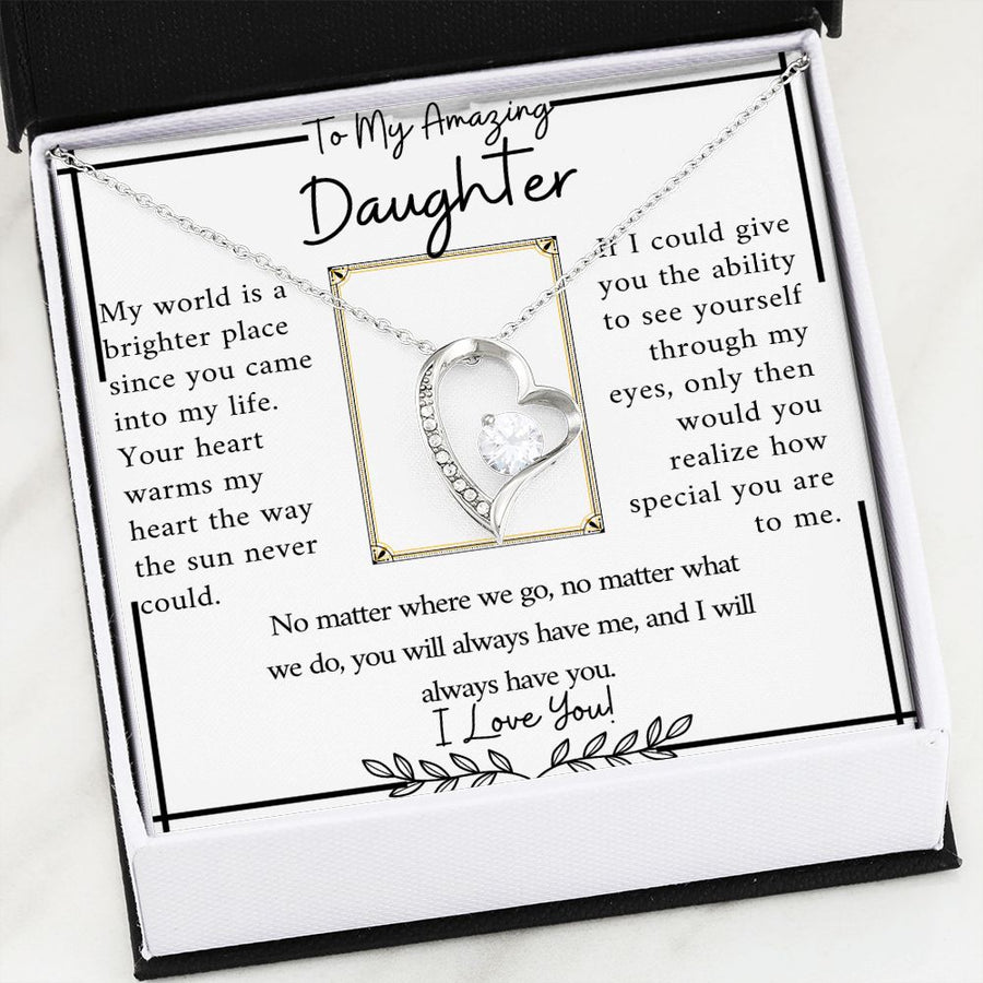 Amazing Daughter | No Matter Where ( Forever Love Necklace)