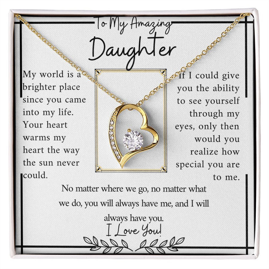 Amazing Daughter | No Matter Where ( Forever Love Necklace)